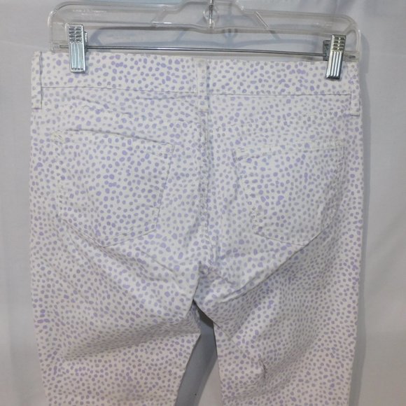 GAP 1969 Legging Jean Womens 27 White Purple Polkadot - Picture 12 of 12